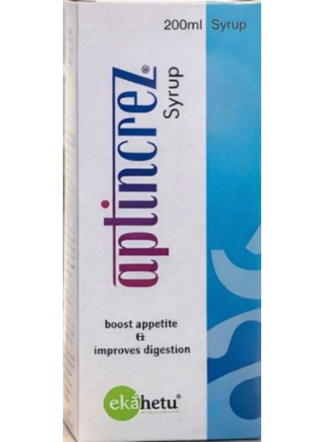 Ekahetu Aptincrez Appetite Stimulant Syrup 200ml | Multivitamin Nutritional Support | Appetite Booster for Kids & Adults - Image 1